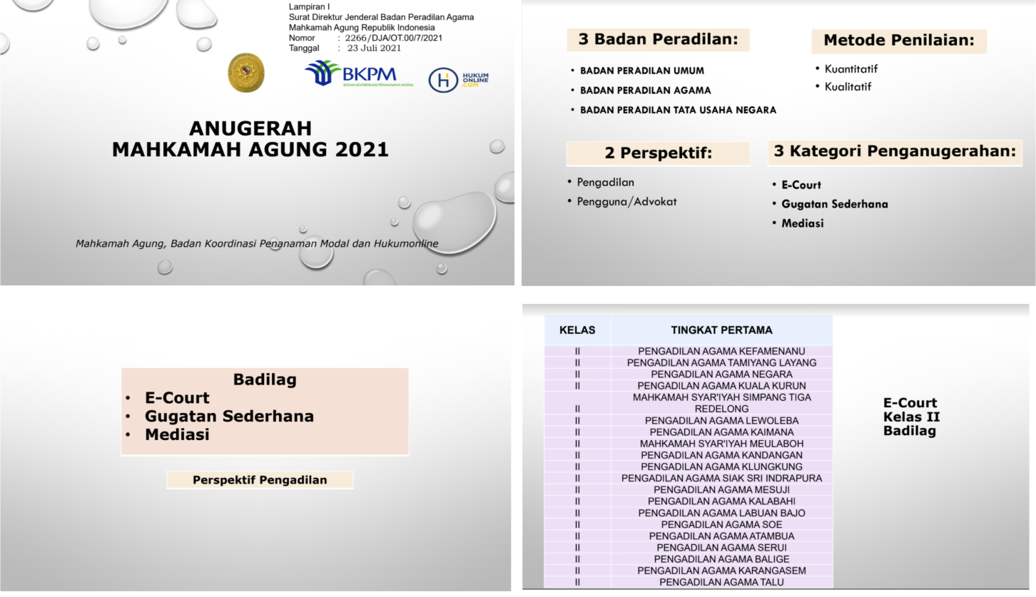 Penganugrahan e court