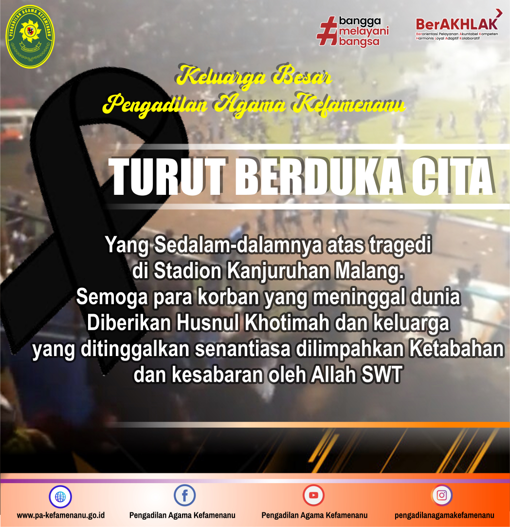 03 10 22 turut berduka cita suporter