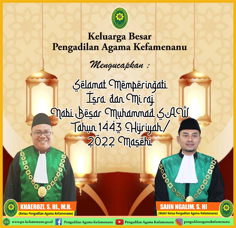 Selamat Isra Miraj 1443