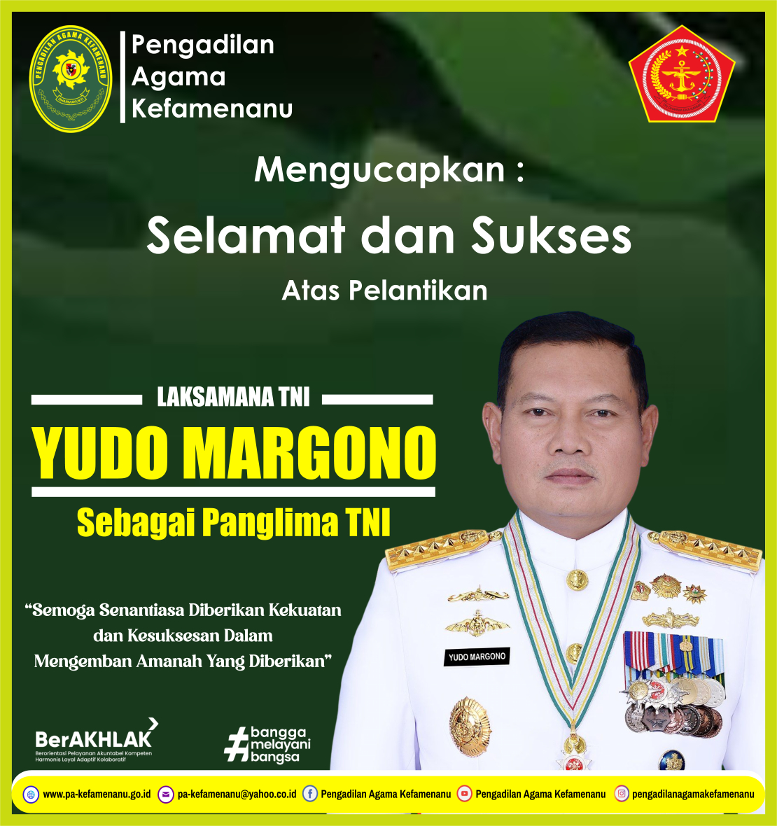 Selamat Panglima TNI