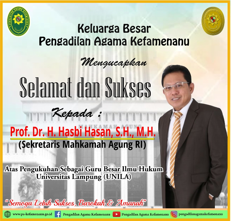 Selamat Prof Hasbi