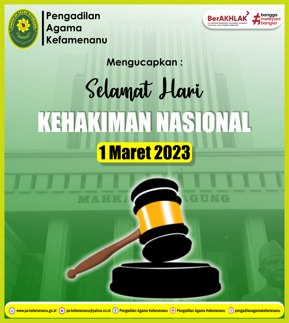 Selamat Hari Kehakiman Nasional