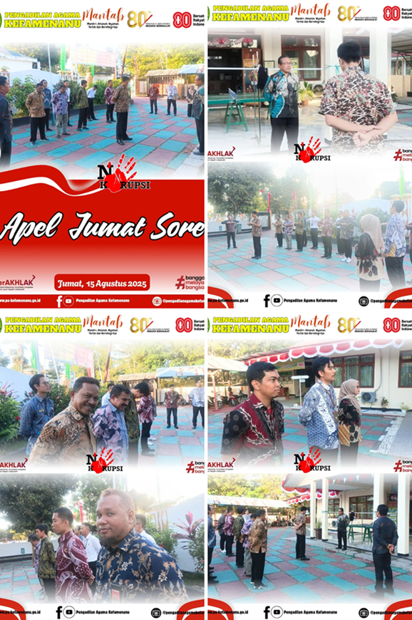 Apel Jumat Sore 22 Agustus 2025