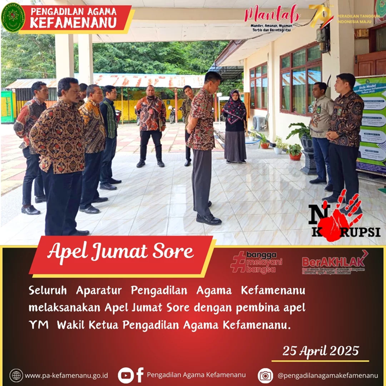 Apel Jumat Sore 1