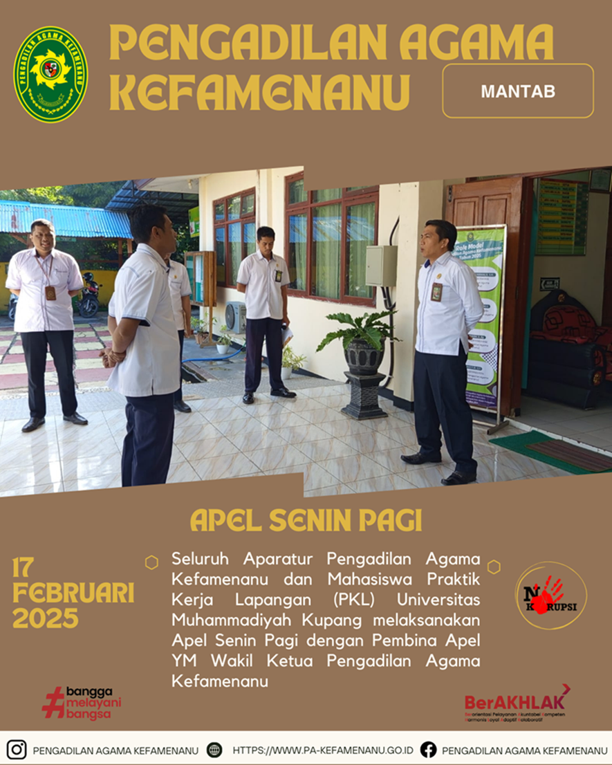 Apel Senin Pagi Minggu Ketiga Bulan Februari