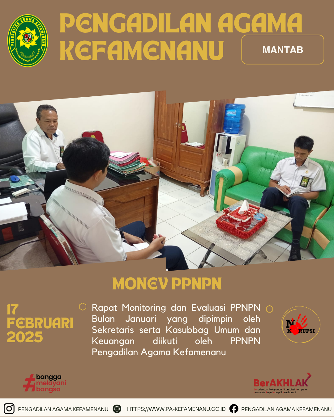 Monev PPNPN Bulan Januari 2025