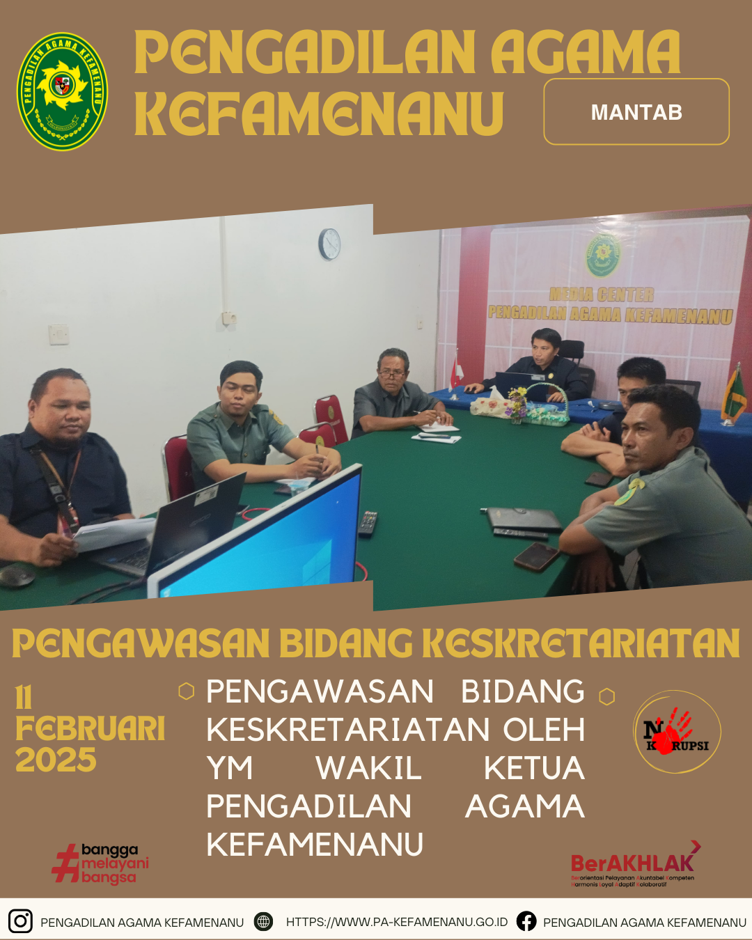 Pengawasan Bidang Keskretariatan