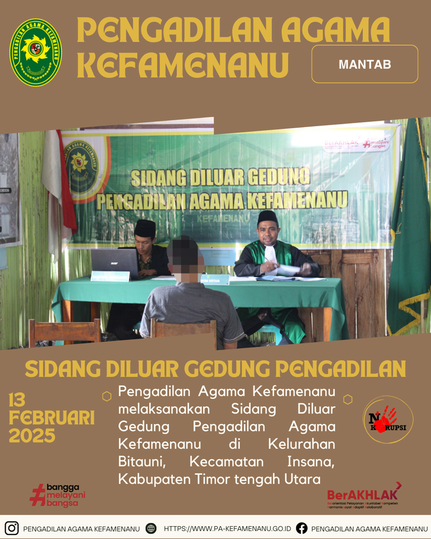 Perdana Sidang di Luar Gedung Pengadilan Tahun 2025