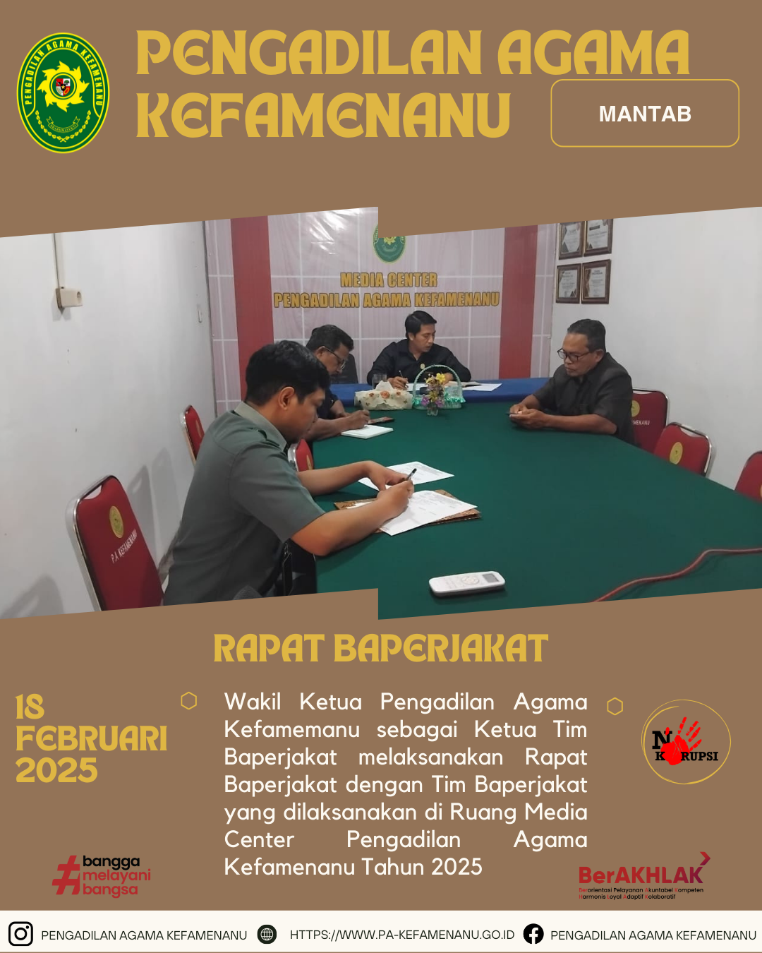Rapat Baperjakat Februari 2025