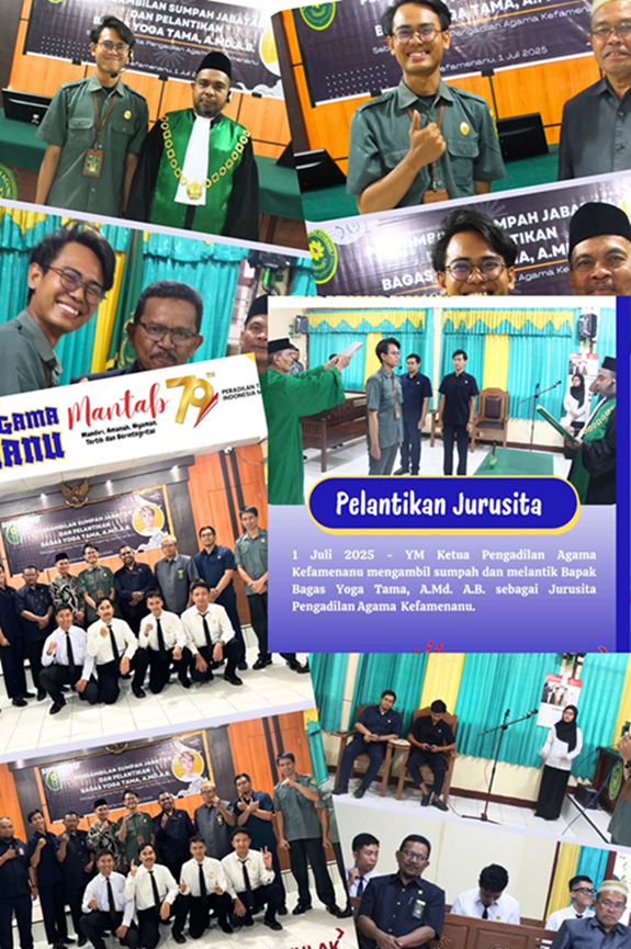 Pelantikan Jurusita Pengadilan Agama Kefamenanu Tahun 2025