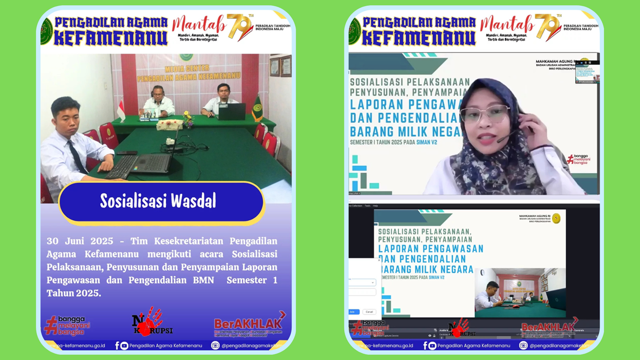 Sosialisasi Pelaksanaan Penyusunan dan Penyampaian Laporan Pengawasan dan Pengendalian Wasdal Badan Milik Negara Semester 1 Tahun 2025
