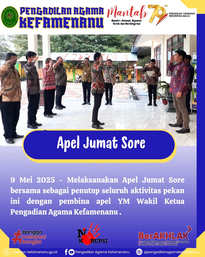 Apel Jumat Sore 09 Mei 2025 1