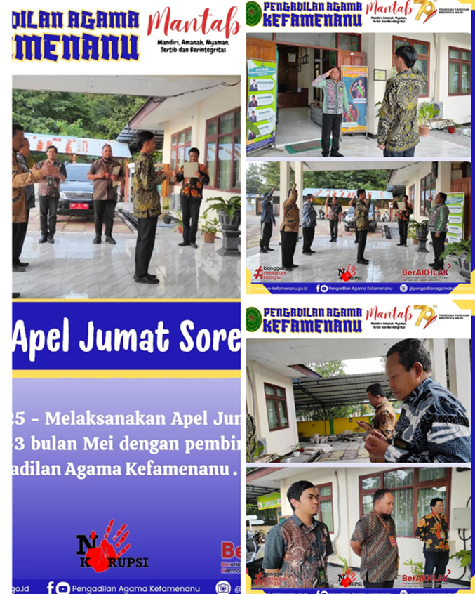 Apel Jumat Sore 23 Mei 2025