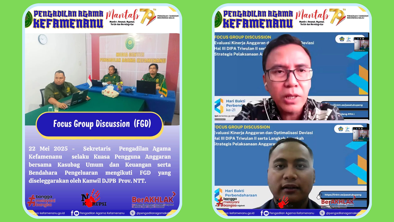 Focus Group Discussion FGD Evaluasi Kinerja Anggaran dan Optimalisasi Deviasi Halaman III DIPA Triwulan II Lingkup Provinsi Nusa Tenggara Timur