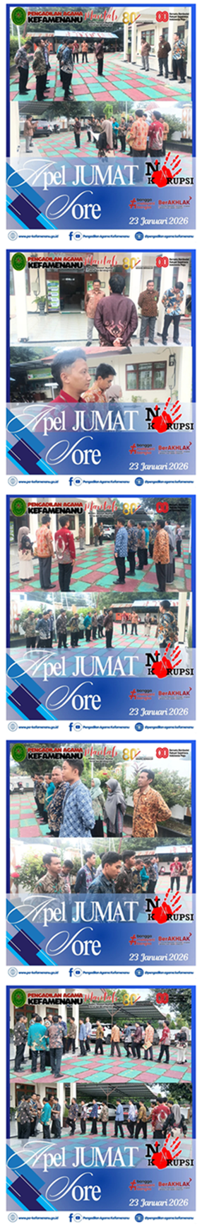 Apel Jumat Sore 23 Januari 2026